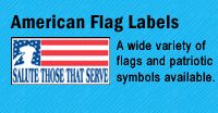 American Flag Labels