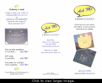 Tri-fold Mailers- click to view a larger image.