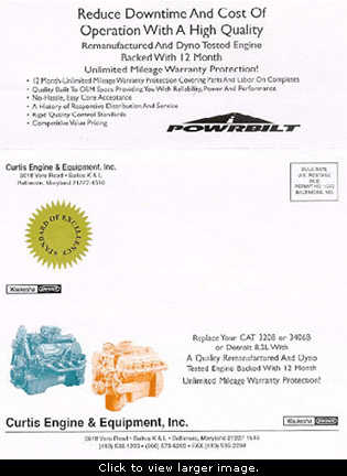 Tri-fold Mailers- click to view a larger image.